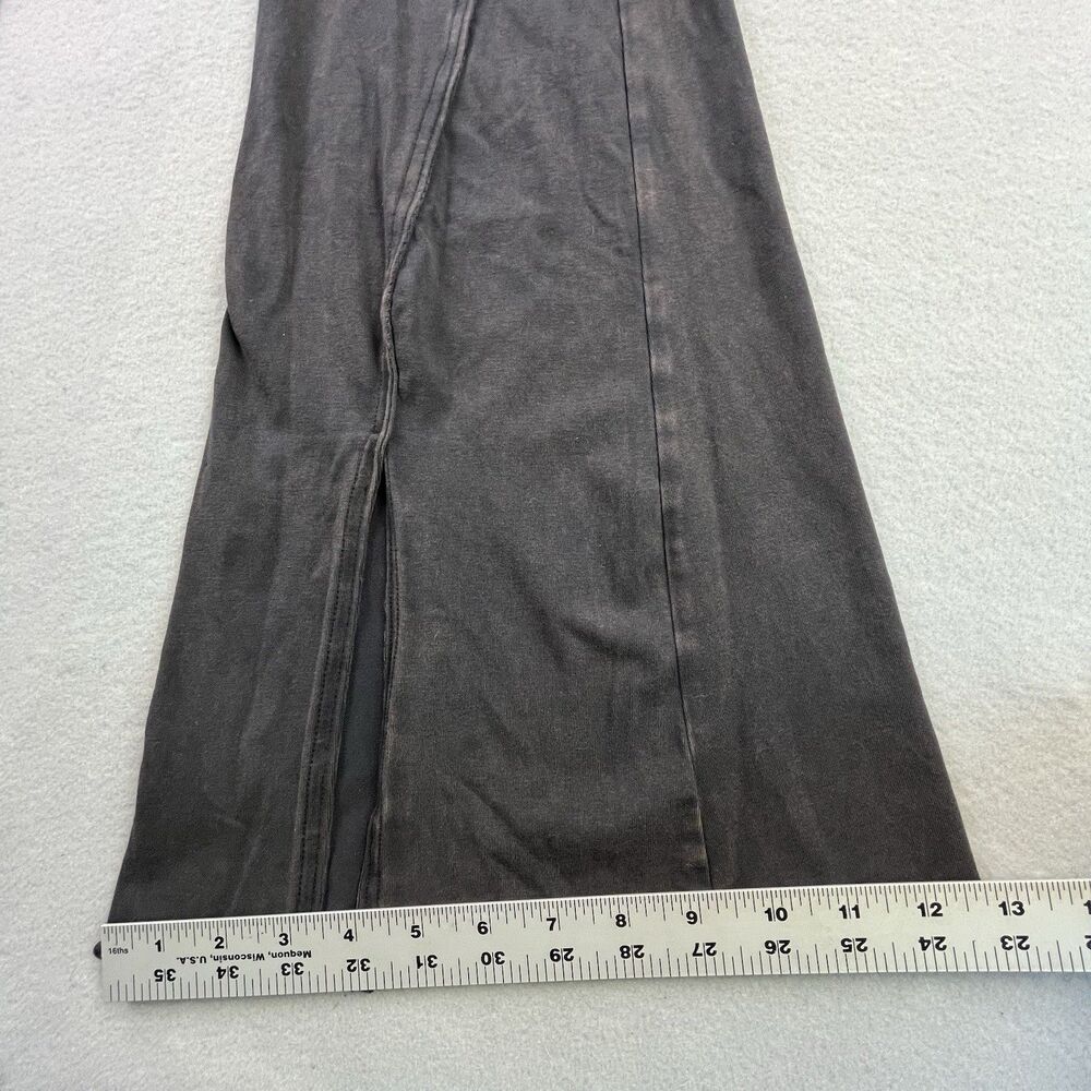 FP Free People Movement Flare Leggings Medium Gray Slit Leg Stretch - Picture 12 of 12